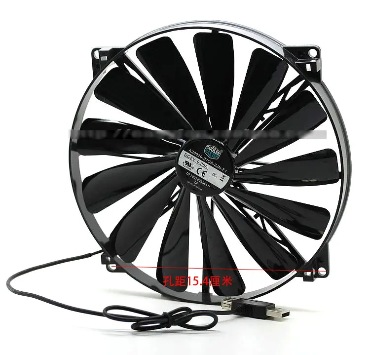Оригинальный A20020-07CA-2JN-F1 df2002005вручную 5V 0.30A 20 см 200*200*20 мм USB-вентилятор охлаждения -