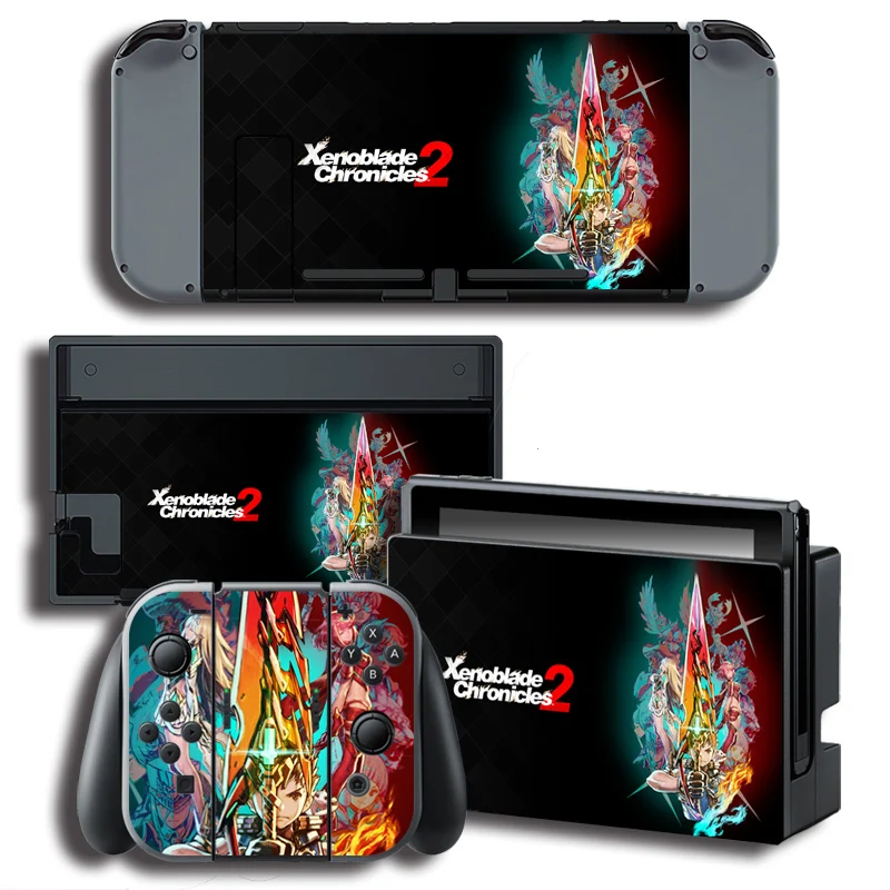 Виниловая обложка наклейка для Xenoblade 2 s игровой консоли Nintendo Switch + на контроллер