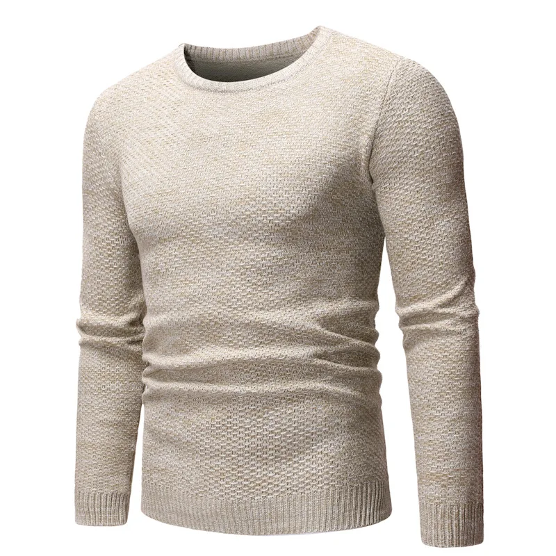 

Winter Men's Sweater Solid Color Pullovers for Man Fashion Slim Fit Clothing 2019 Male Outwear Knitwear Tops