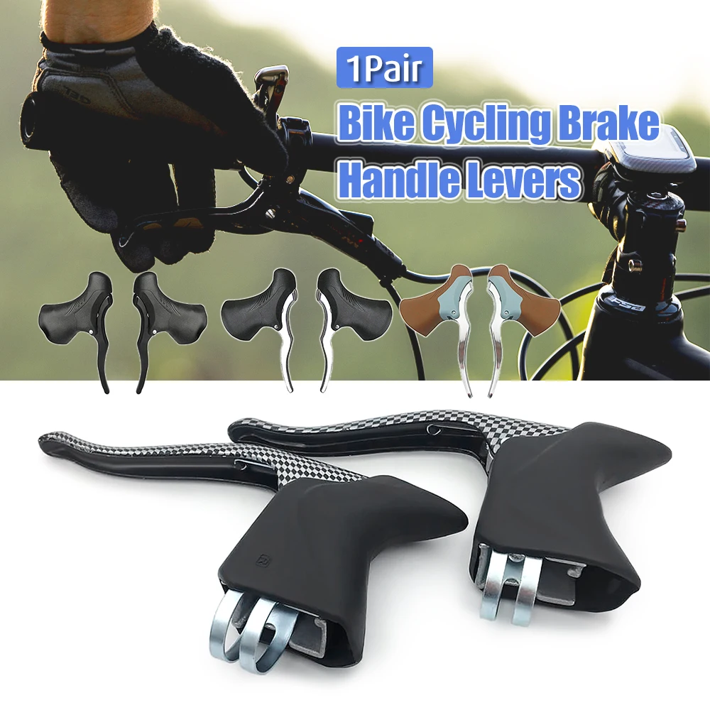 Bicycle Brake Handle MTB Mountain Bike Cycling Brake Levers Front & Rear Brake Levers Drop Handlebar Set Aluminum Bike Parts