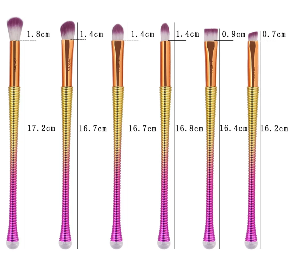 MAANGE New 10pcs Makeup Brushes Set Cosmetic Powder Foundation Blush Eyeshadow Lip Blending Professional Make Up Brush Tools Kit | Красота и