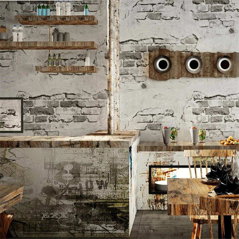Обои с имитацией кирпича wellyu обои в стиле ретро культуры камня промышленный