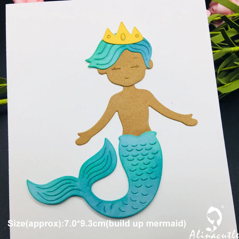 Высечки из металла высечки Привет Русалка море alinaccraft Скрапбукинг альбом бумажное ремесло ручной работы карты трафарет художественный резак штампы
