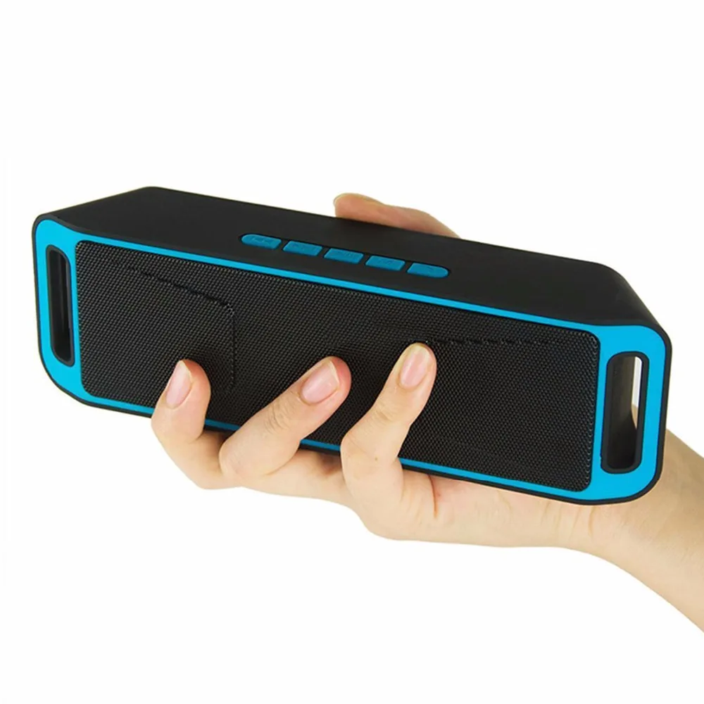 Sc208 Bluetooth 4 0 портативный беспроводной динамик TF USB FM радио спортивный bluetooth бас