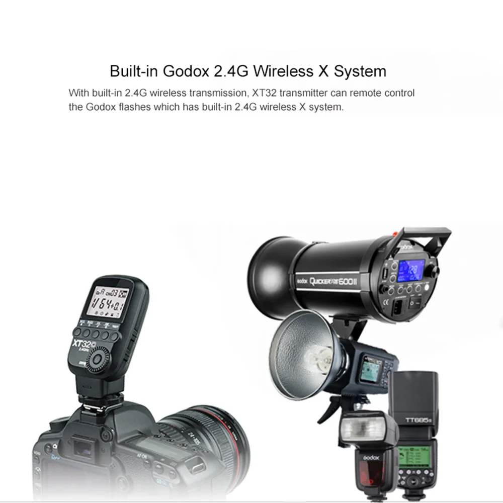 Godox XT32 E-ttl i-ttl внезапный 2.4g беспроводное устройство X Системы с для зеркальных