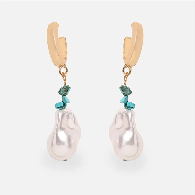 TOP Earrings 10 17 км большие золотые ZA Висячие серьги для женщин девушка кристалл оболочки имитация жемчуга висячие серьги модные свадебные украшения - Окраска металла: TOP Earrings 10