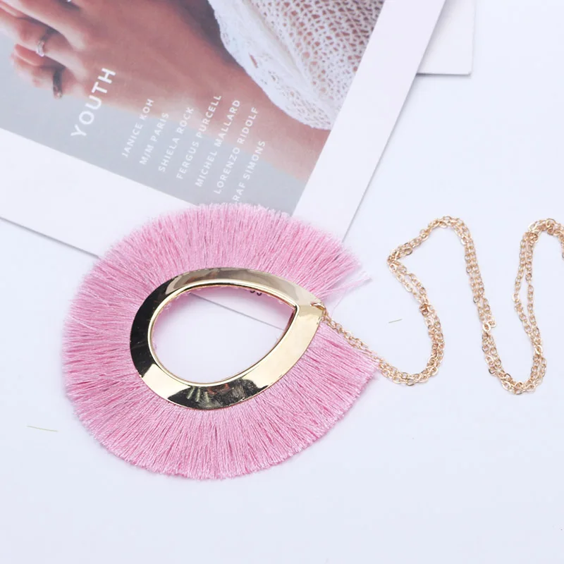 N167 этническое длинное женское ожерелье с подвеской Летняя мода Бохо большие