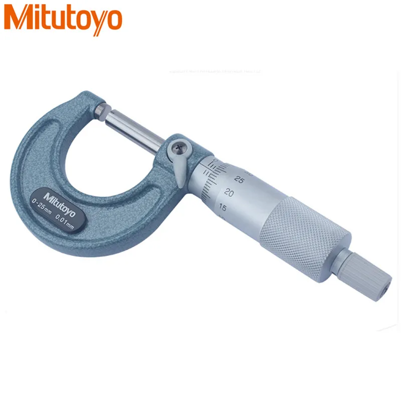 Оригинальный микрометр Mitutoyo внешний 0 25 мм/0 01 мм винтовой Калибр 103 137
