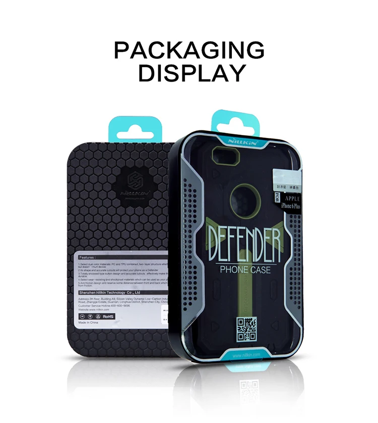 Для Apple iPhone 6 (4.7 &quot) NILLKIN Defender Case Impact Гибридный Панцири жесткий защитную крышку