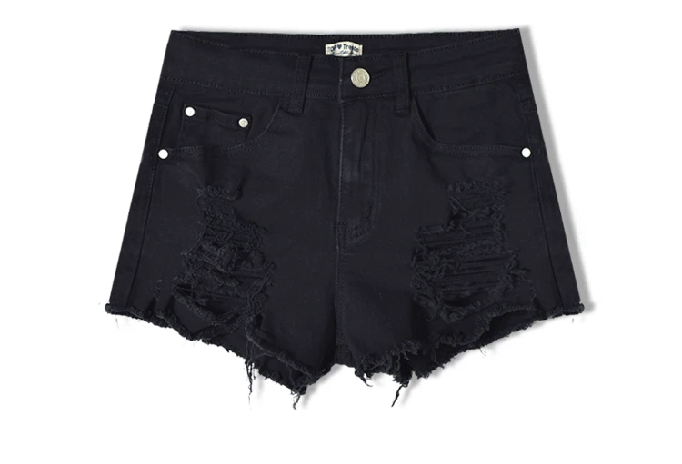 Шорты женские джинсовые с дырками повседневные свободные короткие штаны из