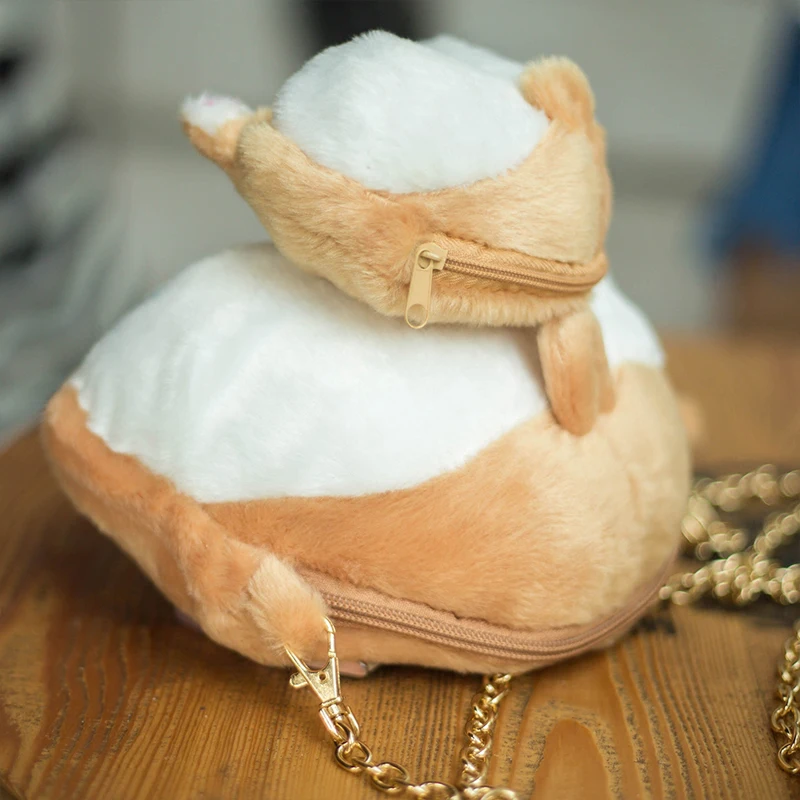 MSMO Chibi Corgi Butt сумка через плечо маленькая милая собака плюшевая сумка через плечо креативный Рождественский подарок для детей для девочек