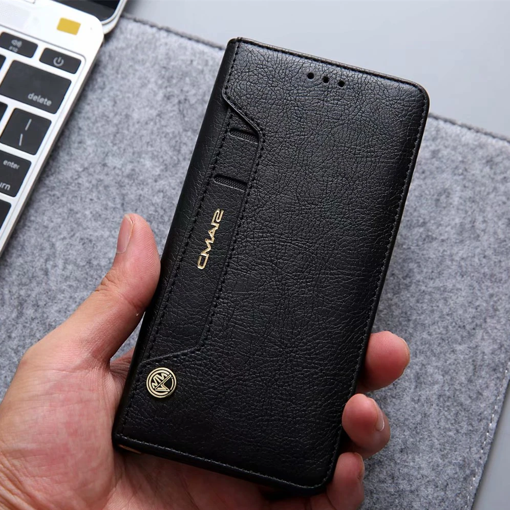Роскошный кожаный чехол для Huawei P20 с магнитной застежкой из искусственной кожи