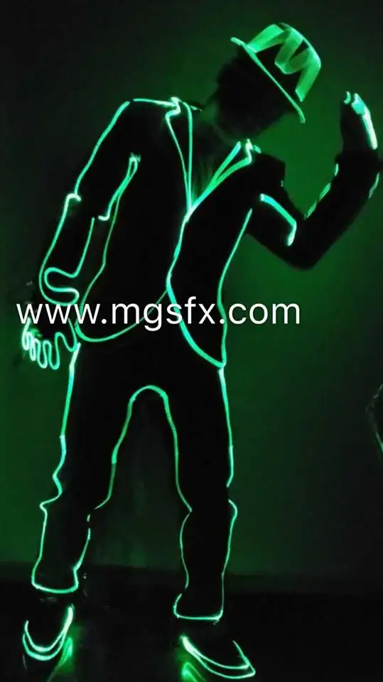 Светодиодное платье оптоволоконный танцевальный костюм мужские светодиодные