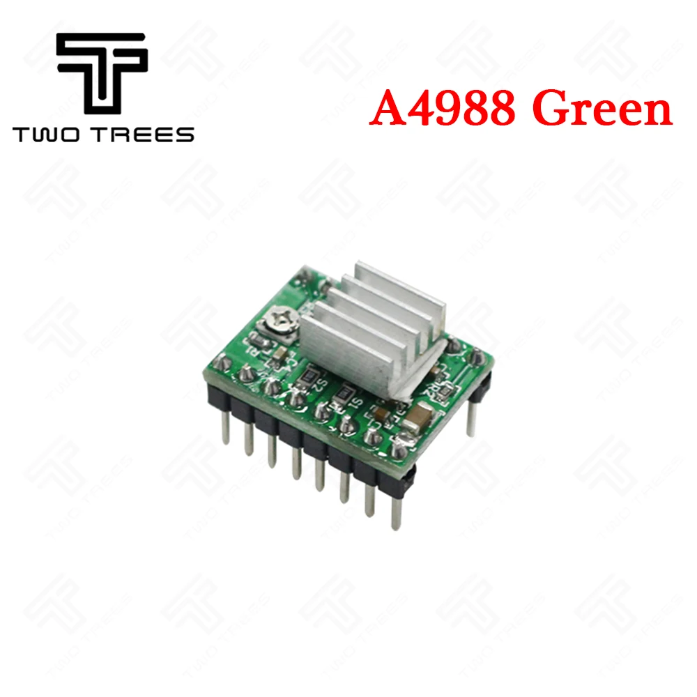 TWOTREES 3d принтер части Reprap A4988 DRV8825 шаговый двигатель драйвер модуль с радиатором Stepstick DRV8825 совместимый StepStick