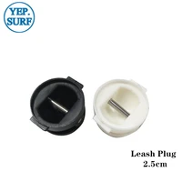 surf leash plug diameter 2 5cm leash plugs whiteblack