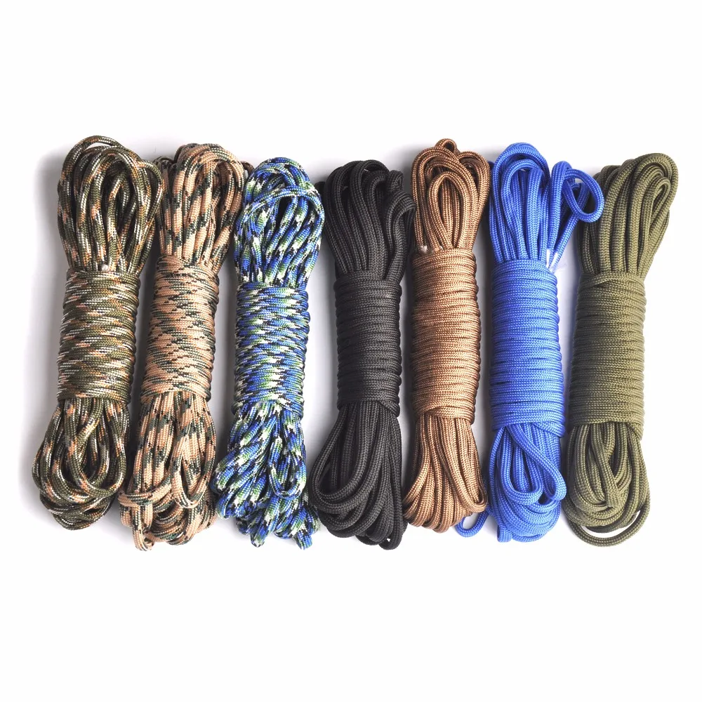 Паракорд 550 парашютный шнур, шнур, веревочка, Mil Spec type III 7 Strand, 100FT, оборудование для альпинизма, кемпинга, выживания