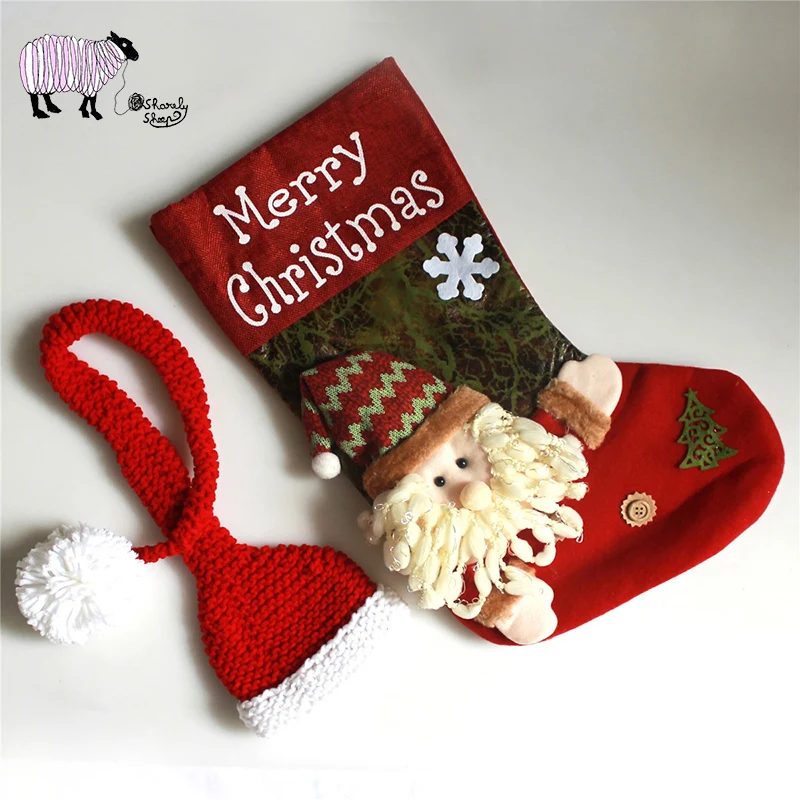 Рождественский костюм для новорожденных реквизит фотосессии малышей вязаная