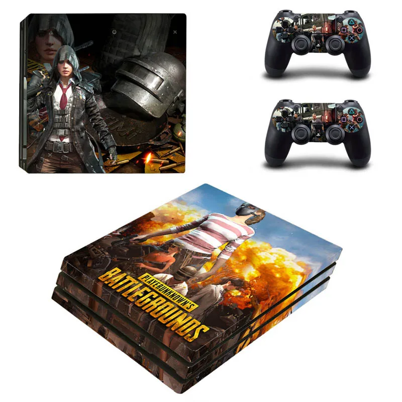 PUBG виниловый чехол наклейка PS4 Pro для Sony PlayStation 4 Консоль 2 контроллера