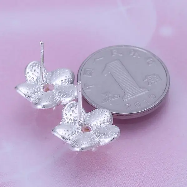 Серьги с серебряным покрытием 925 пробы желтые розовые серьги SMTE178 бесплатная
