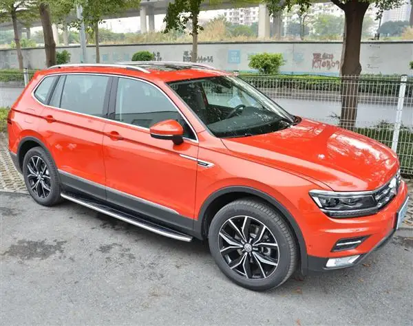 Подножку подходит для VW Volkswagen Tiguan L все пространство шаг в сторону Нерф Бар высокое качество алюминиевый сплав
