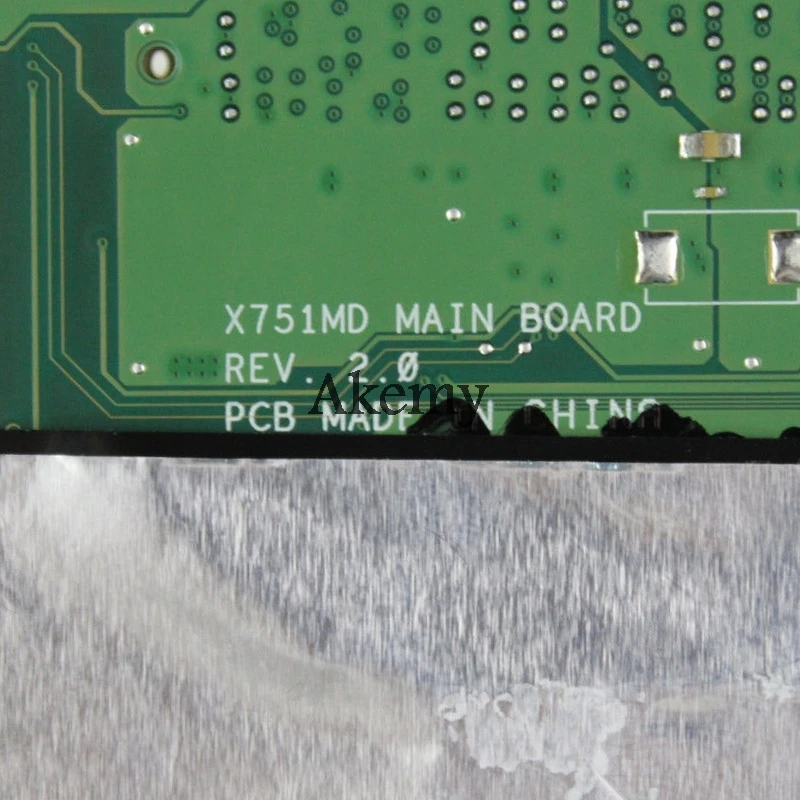 Akemy X751MA материнская плата для ноутбука ASUS X751MA X751M X751 тестовая оригинальная материнская плата 4G ram N2930 cpu
