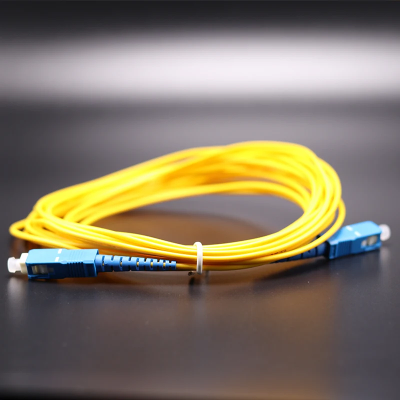 1m 2m 3m 5m 10m 15m SC to Fiber Patch Cord Jumper Cable SM Simplex Single Mode pigtail Optic connecting |
