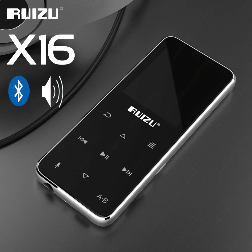 Bluetooth MP3 плеер RUIZU X16 8G Flac музыкальный с Built in динамиком Поддержка FM радио Запись