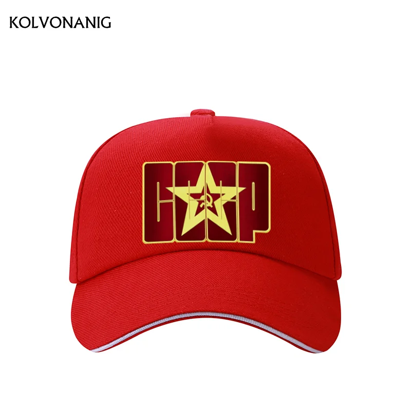 KOLVONANIG, новинка, CCCP, СССР, Россия,, стильная бейсболка с принтом, для мужчин и женщин, унисекс, высокое качество, кепки, шапки