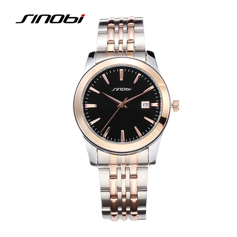 2017 брендовые дизайнерские деловые мужские часы Sinobi повседневные Роскошные