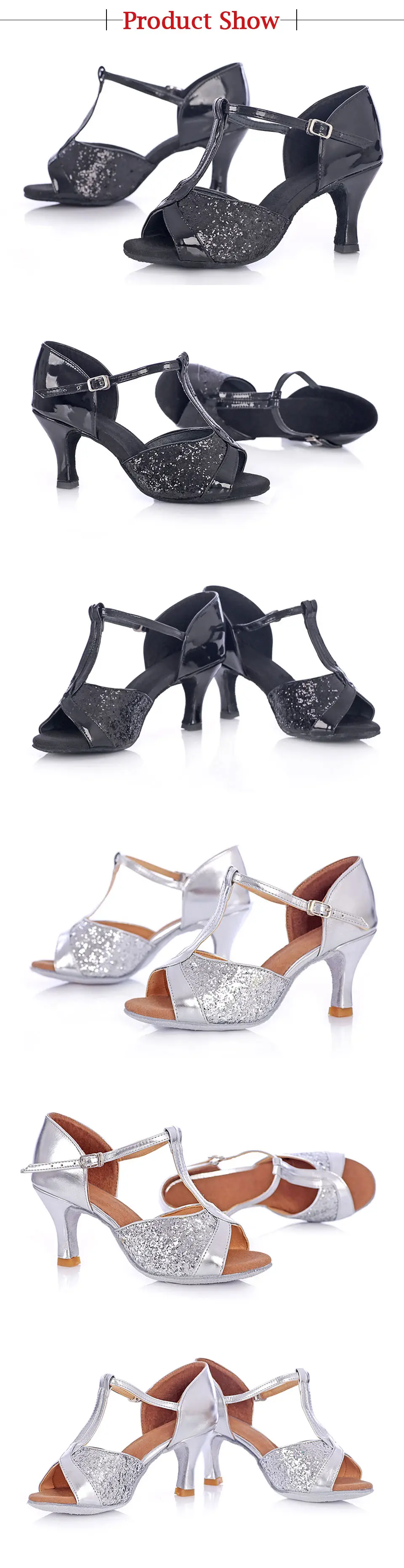 High Heeled Women Tango Salsa Dancing Shoes Heels 5/7cm Latin Ballroom Professional Dance Shoes Ladies Girls Wholesale Soft Sole