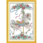 Набор для вышивки крестиком Вечная любовь, розовая роза, китайские наборы для вышивки крестиком, экологичный хлопок, печатный рисунок, 11CT, новогодние украшения сделай сам для дома