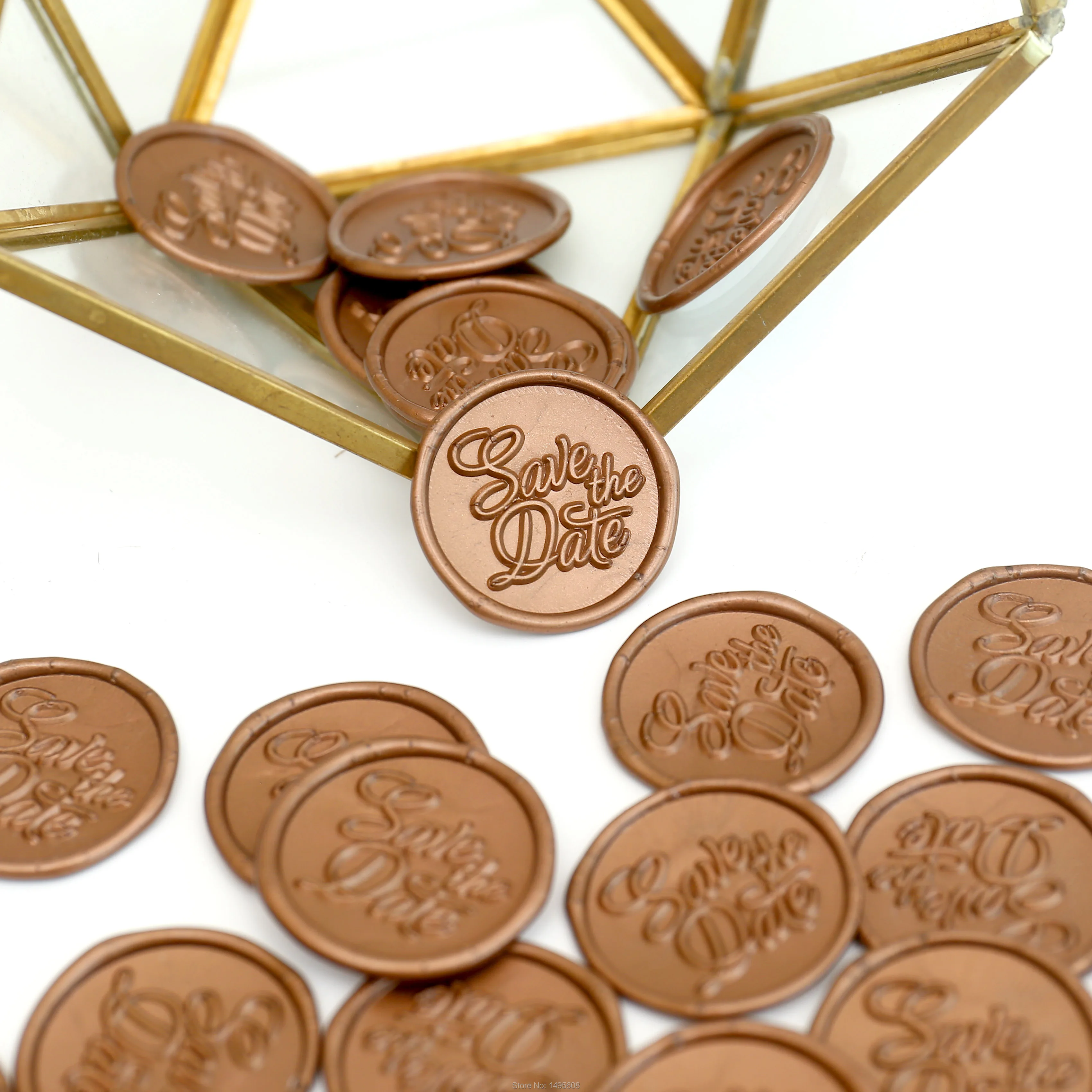 Сохраните дату наклейки для печати на воске Свадебный восковой штамп печать