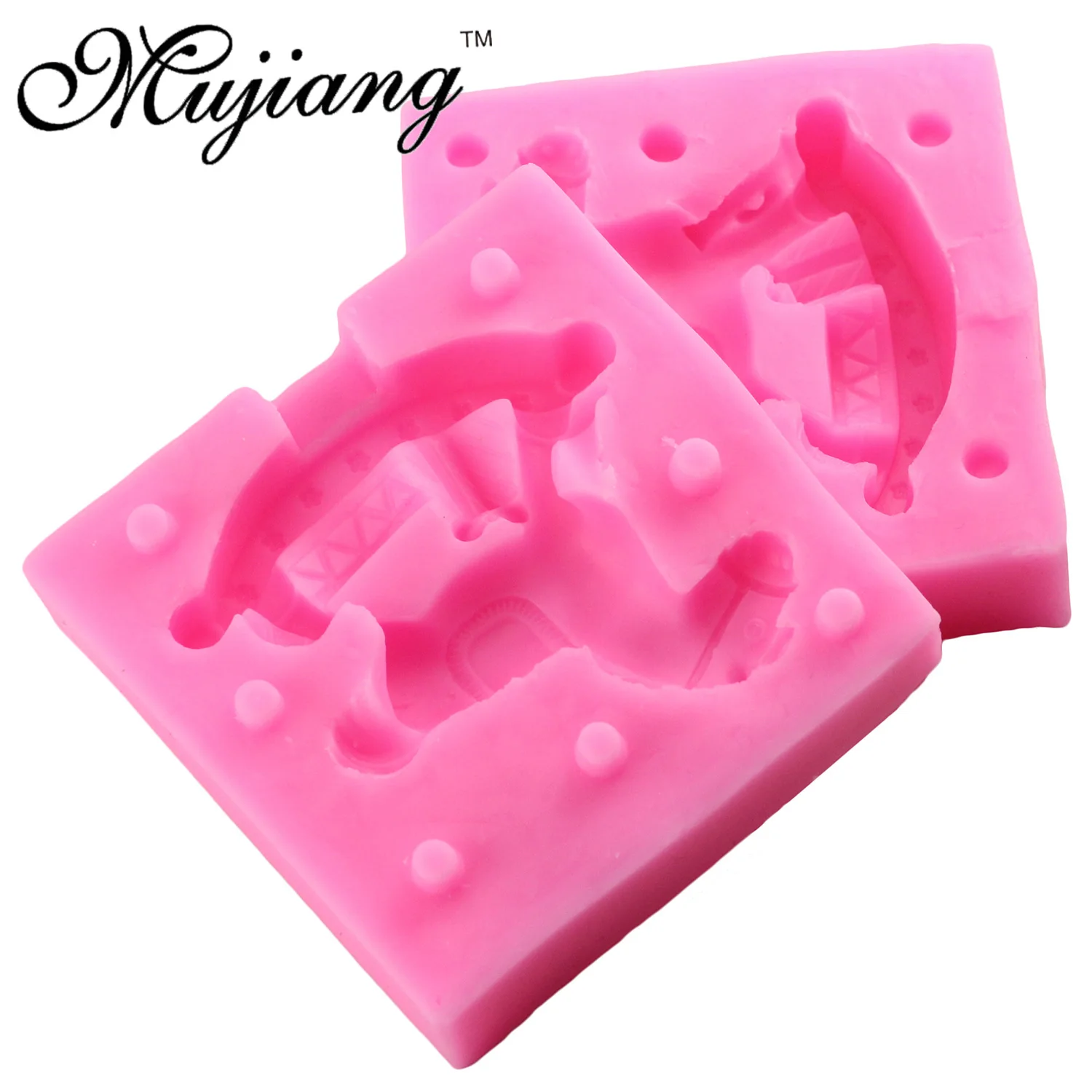 3D силиконовая форма в виде карусели Mujiang формы для мыла из полимерной глины