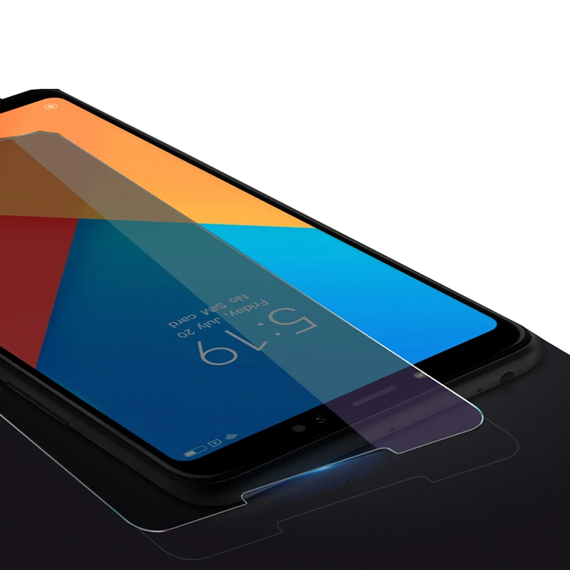 JGKK 2.5D Анти-шпион закаленное Стекло для Xiaomi Mi макс 3 Max3 черное Защитное стекло