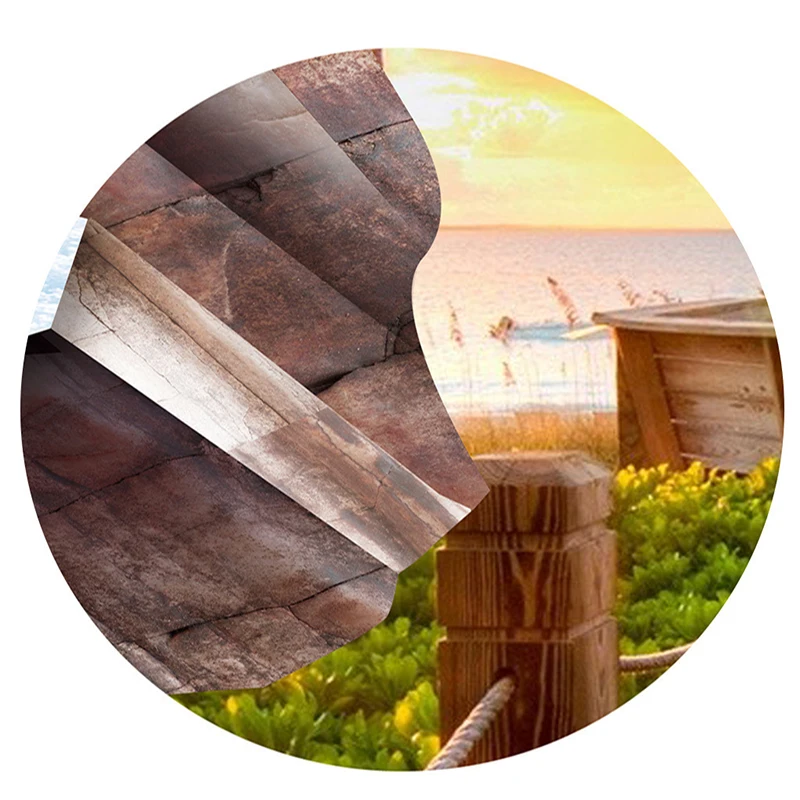 Пользовательские 3D трещины канала пейзаж Гостиная Ванная комната пол обои декор