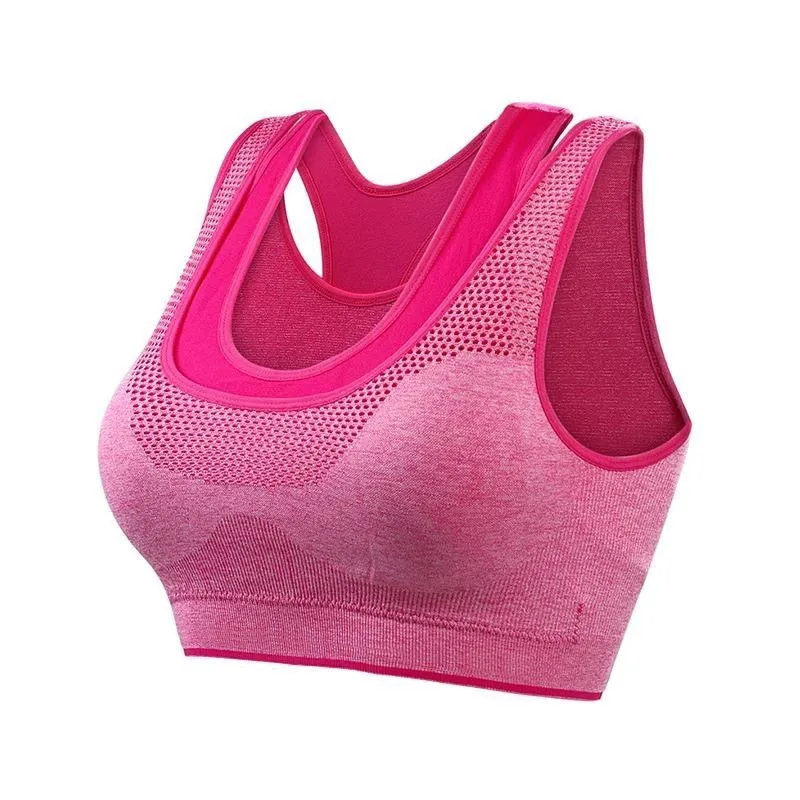 hot pink Lanmaocat женский спортивный укороченный топ бюстгальтер с печать логотипов под заказ женская спортивная одежда Бюстгальтер для бега тренажерный зал Топ Бюстгальтер - Цвет: hot pink