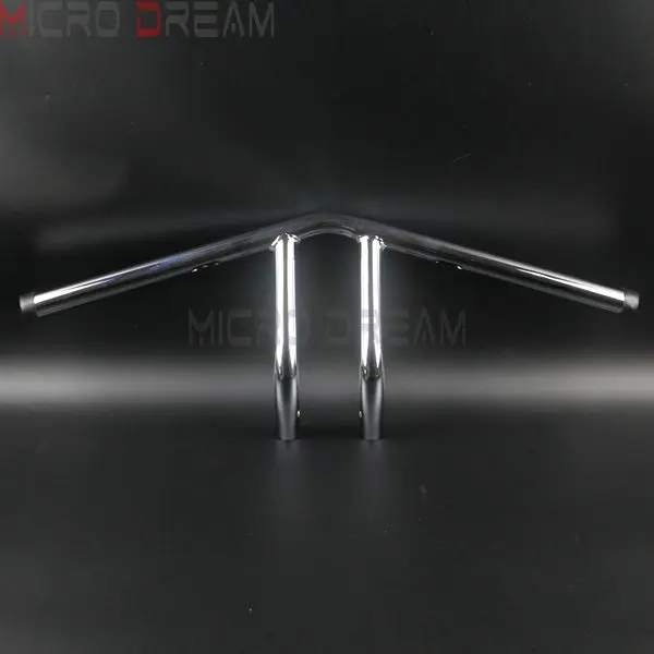 Chrome Хром Мотоцикл 1 дюйм/1 ''руль подъем 6'' бары для Harley Softail Dyna Chopper Cafe Racer с фокусным расстоянием 25 мм виски руль - Цвет: Chrome