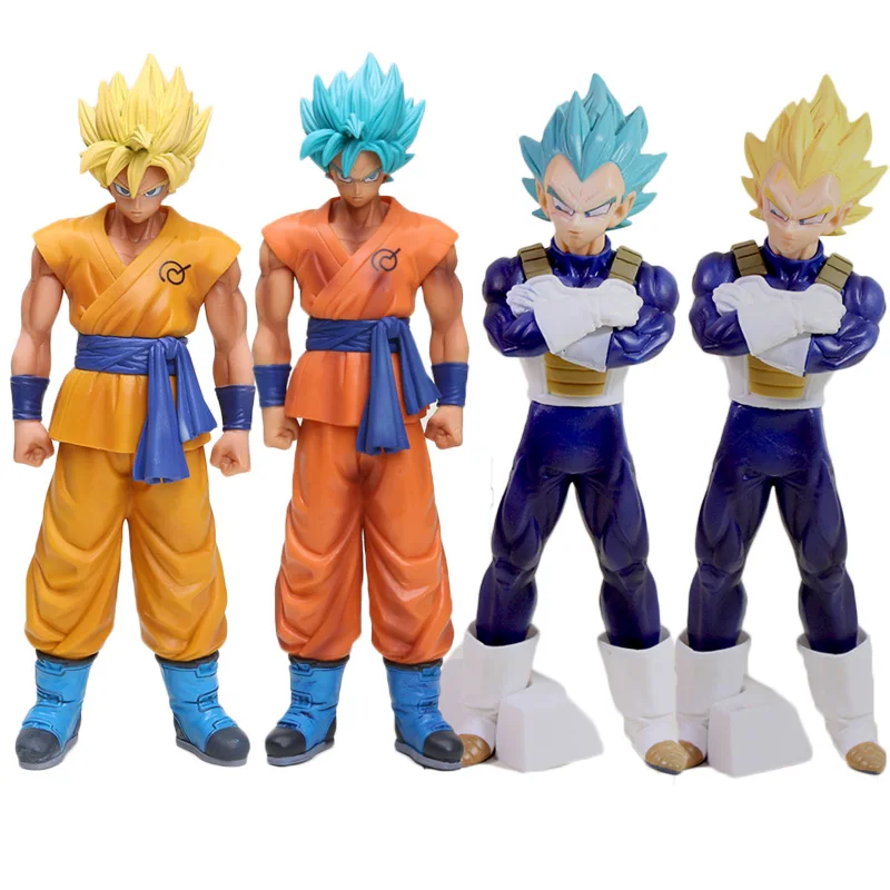 24 см/26 см Dragon Ball Супер Saiyan Vegeta Супер Saiyan God Dragon Ball Z Сон Гоку синие волосы желтые волосы ПВХ фигурка игрушки