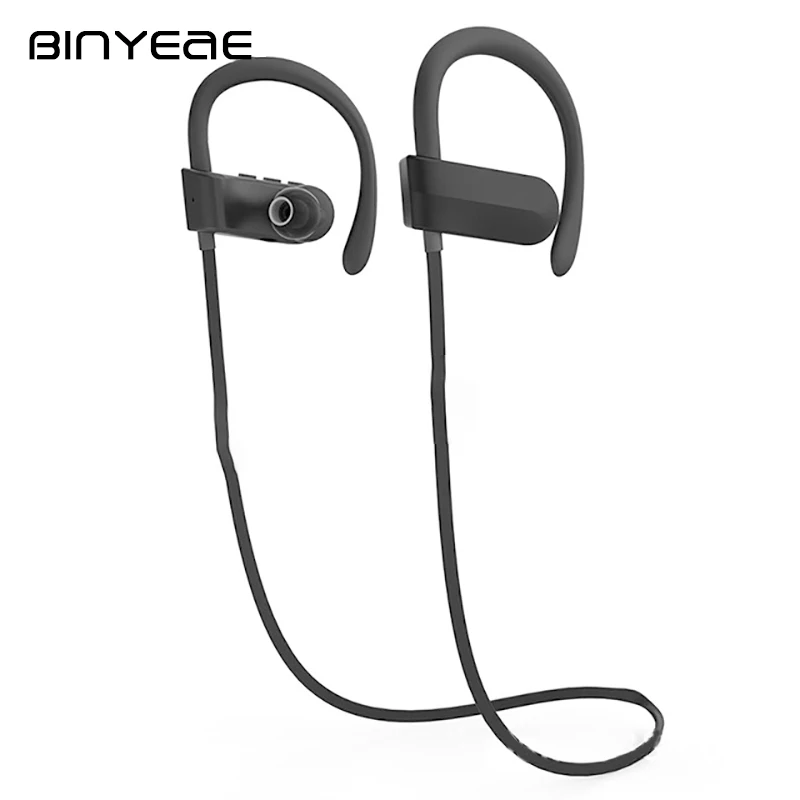 BINYEAE Q12 Smart Sports Music Earphone Wireless Earphones Blutooth Headset Stereophonic Earbuds with Mic for Iphone MP3 | Электроника