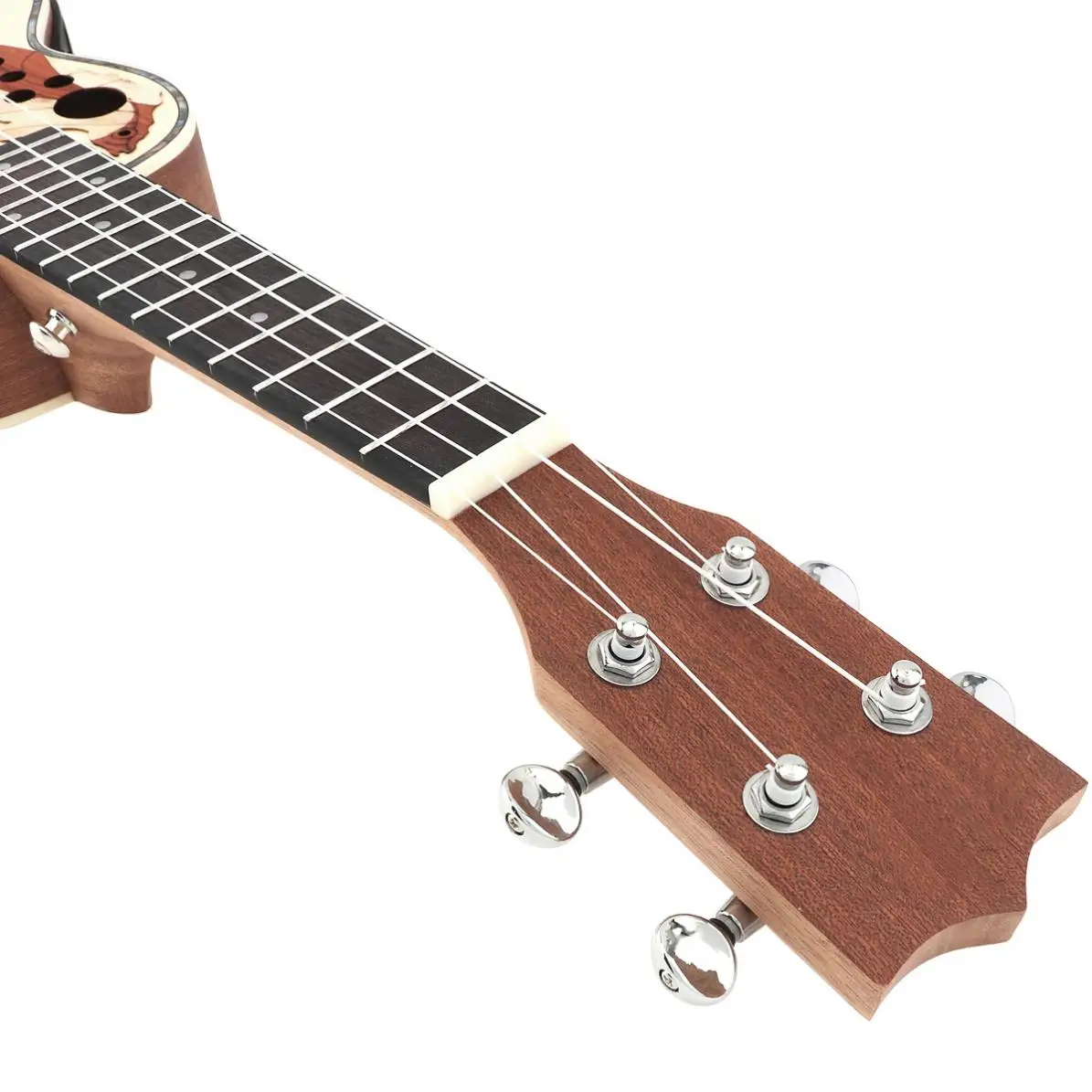 21 дюймов Ель эквалайзер сопрано Ukelele 15 Лада электроакустическая 4 струны гитара музыкальный инструмент со встроенным эквалайзером звукоснимателя