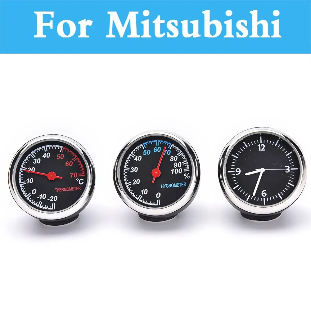 Автомобильный цифровой термометр гигрометр часы для Mitsubishi Outlander Pajero Mini Rvr Space Star