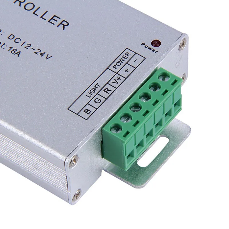 New DC12-24V 18A 6keys led Touch Panel Aluminum Wireless LED RF Remote Controller for strip lamp Free shipping | Лампы и освещение