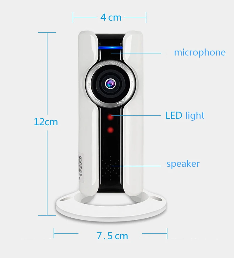 Мини WiFi VR IP Камера Беспроводной 720 P HD Smart 180 панорамный сеть видеонаблюдения