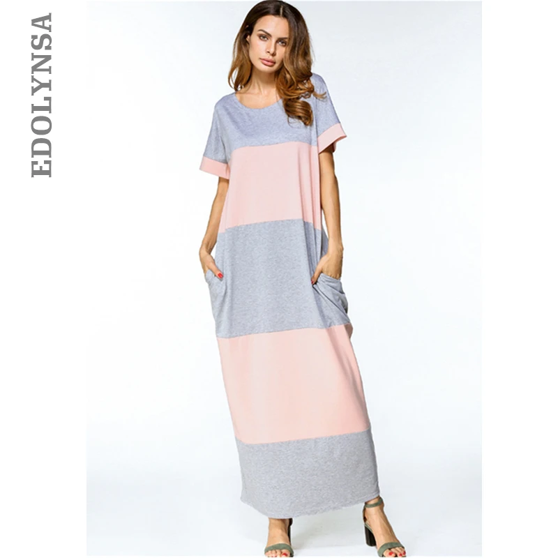 2020 Брендовое платье кафтан модное Повседневное макси мягкие летние платья