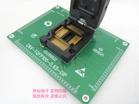 clamshell pqfp100 tqfp100 qfp100 lqfp100 pitch 0 65mm with pcb ic burning seat adapter testing seat test socket test bench