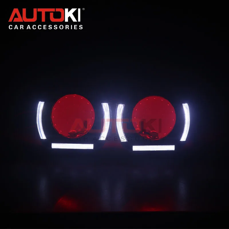AUTOKI 2018 новые светодиодные ангельские глазки со светодиодными дьявольскими