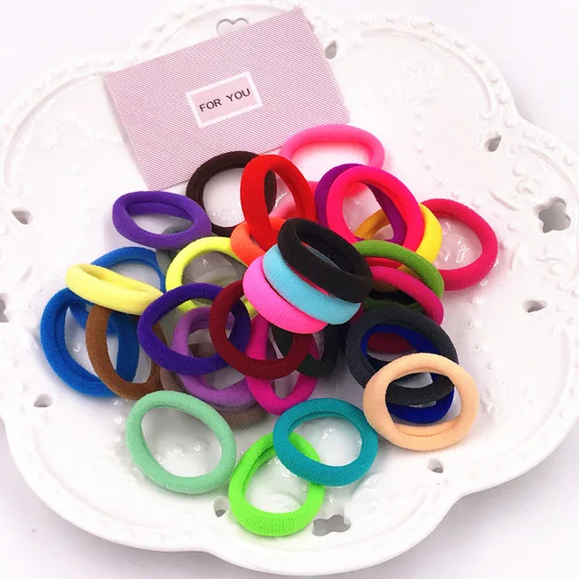 1 упаковка яркие флуоресцентные цветные резинки для волос эластичные повязки
