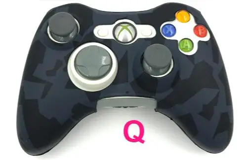 Q Камуфляжный силиконовый гелевый мягкий резиновый чехол для Xbox 360 игровой контроллер - Цвет: Q