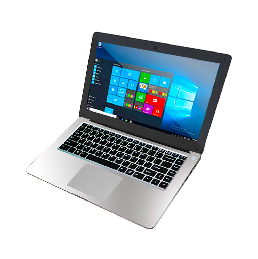 Серебристый 14,1 дюймов Window10 Intel Celeron Apollo-Lake 4 ядра N3450 ноутбуков с полным Размеры клавиатура Оперативная память 6 ГБ Встроенная память 64 Гб Wi-Fi Ultra Тетрадь - Цвет: Серебристый