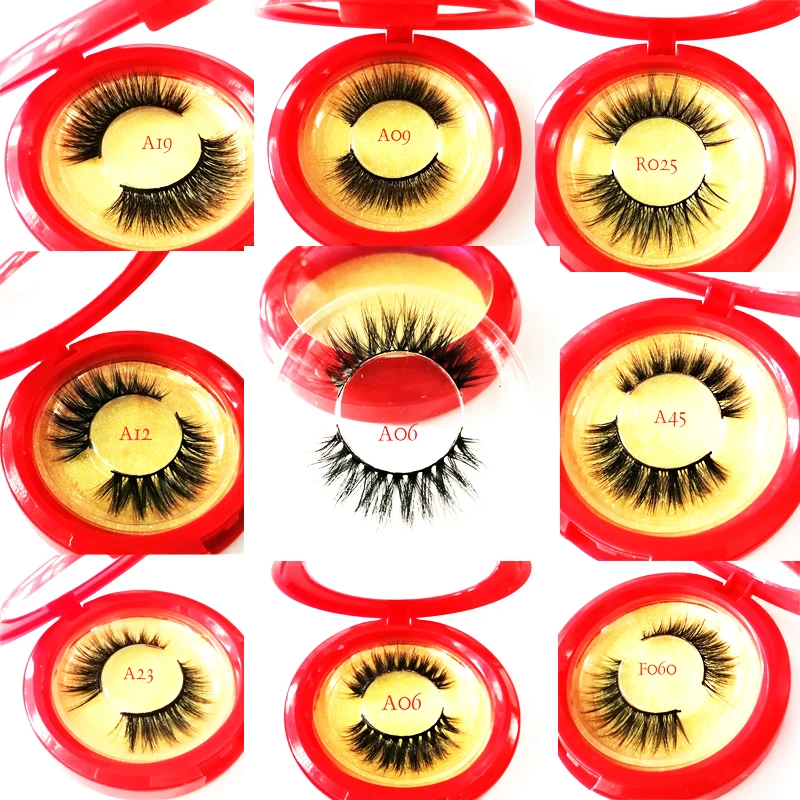 Лот натуральные накладные ресницы толстые 3d норковые короткие черные мягкие